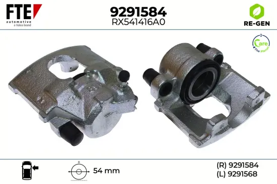 Bremssattel Vorderachse rechts FTE 9291584 Bild Bremssattel Vorderachse rechts FTE 9291584