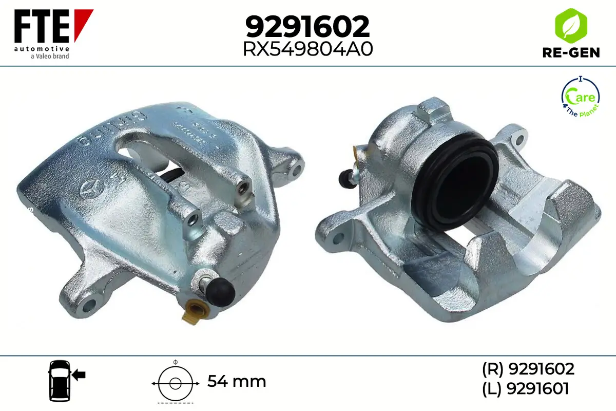 Bremssattel Vorderachse rechts FTE 9291602