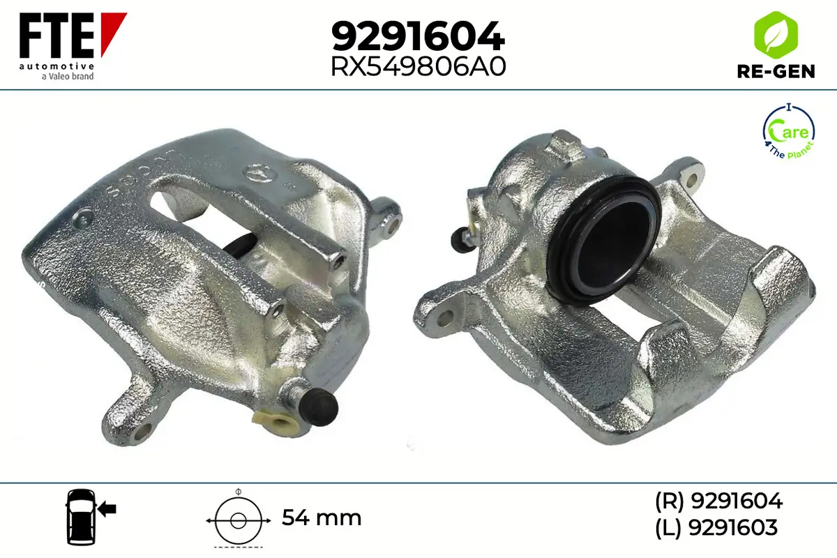 Bremssattel Vorderachse rechts FTE 9291604