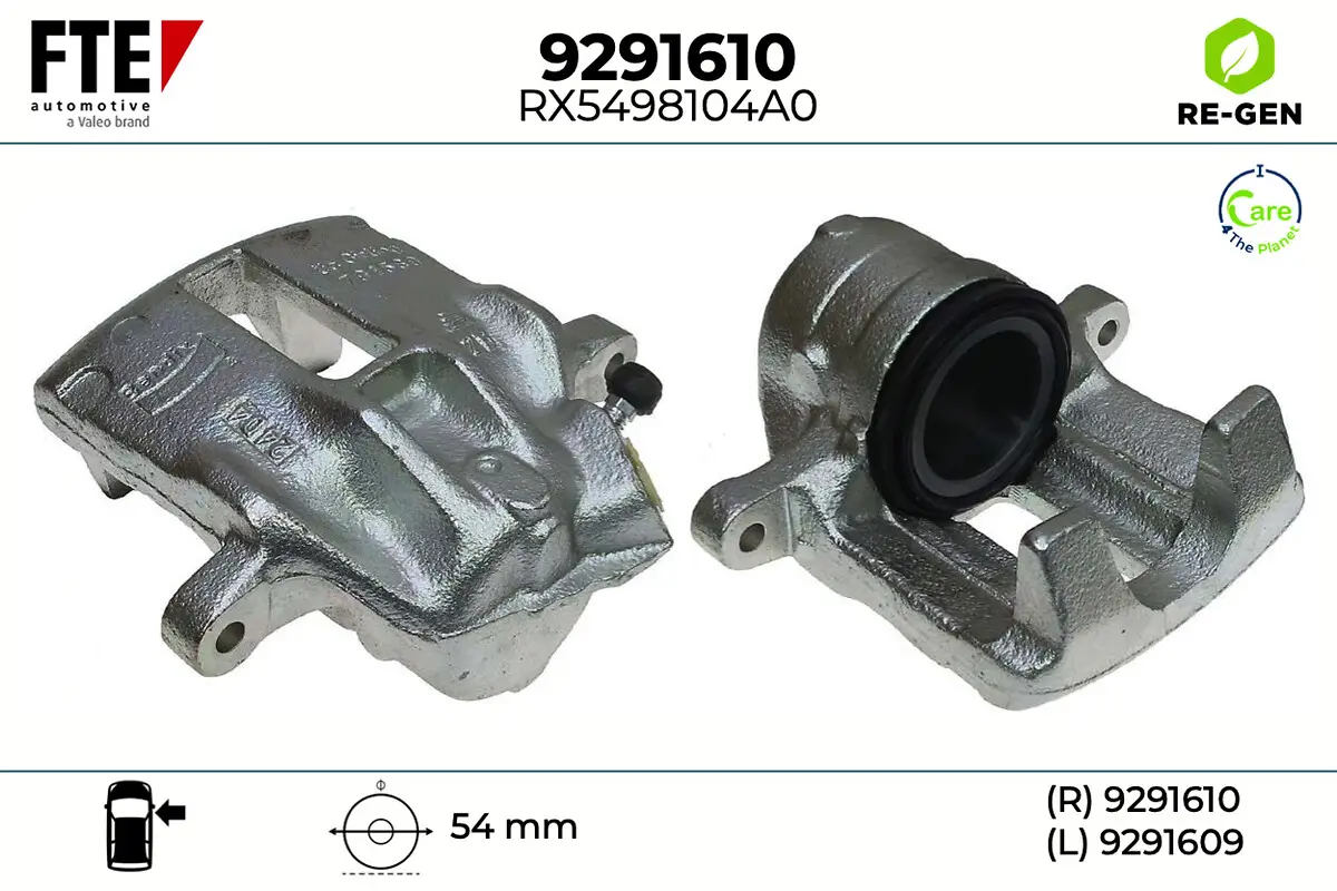 Bremssattel Vorderachse rechts FTE 9291610
