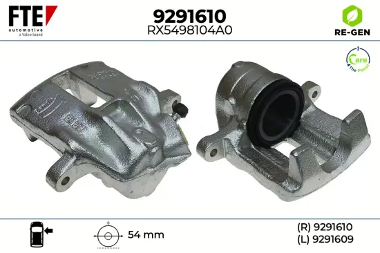 Bremssattel Vorderachse rechts FTE 9291610 Bild Bremssattel Vorderachse rechts FTE 9291610
