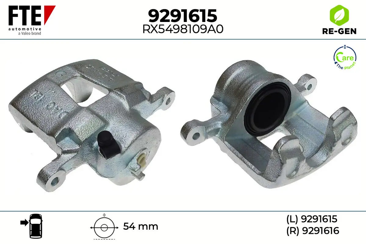 Bremssattel Vorderachse links FTE 9291615