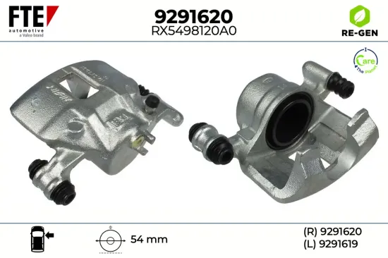Bremssattel Vorderachse rechts FTE 9291620 Bild Bremssattel Vorderachse rechts FTE 9291620