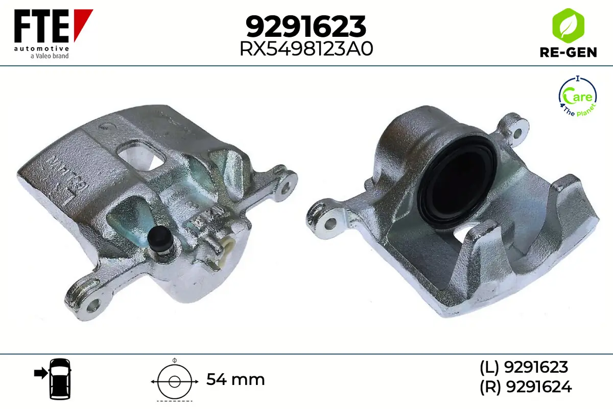 Bremssattel Vorderachse links FTE 9291623