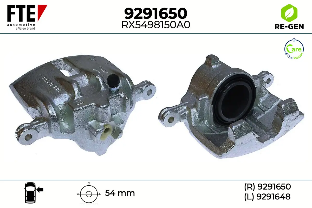 Bremssattel Vorderachse rechts FTE 9291650