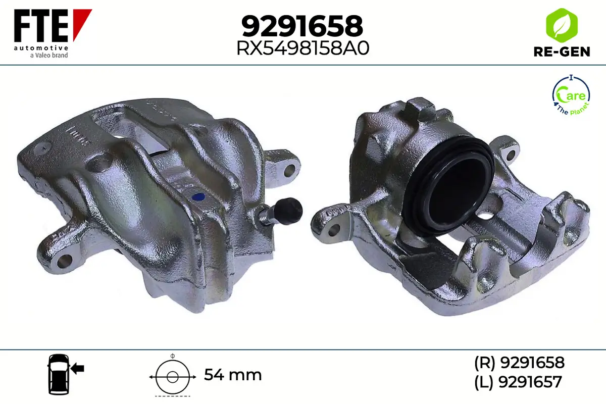 Bremssattel Vorderachse rechts FTE 9291658