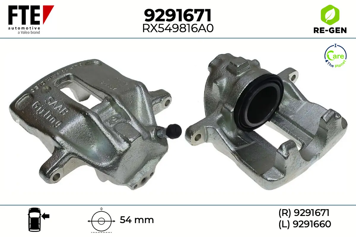 Bremssattel Vorderachse rechts FTE 9291671