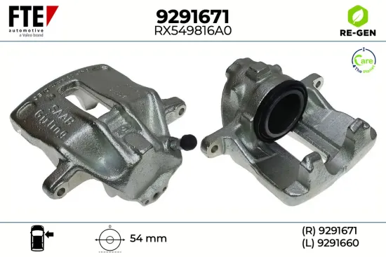 Bremssattel Vorderachse rechts FTE 9291671 Bild Bremssattel Vorderachse rechts FTE 9291671