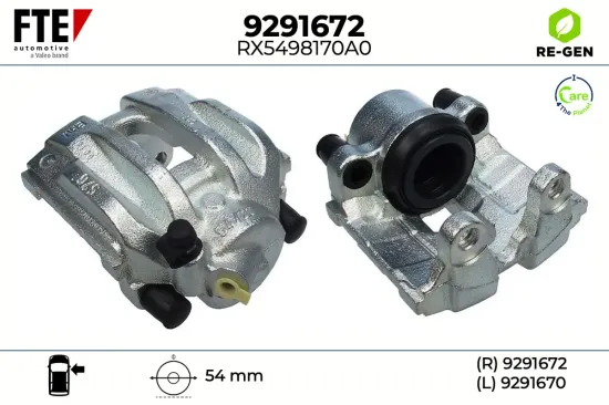 Bremssattel Vorderachse rechts FTE 9291672 Bild Bremssattel Vorderachse rechts FTE 9291672