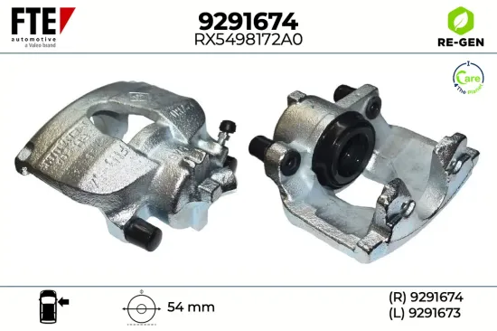 Bremssattel Vorderachse rechts FTE 9291674 Bild Bremssattel Vorderachse rechts FTE 9291674