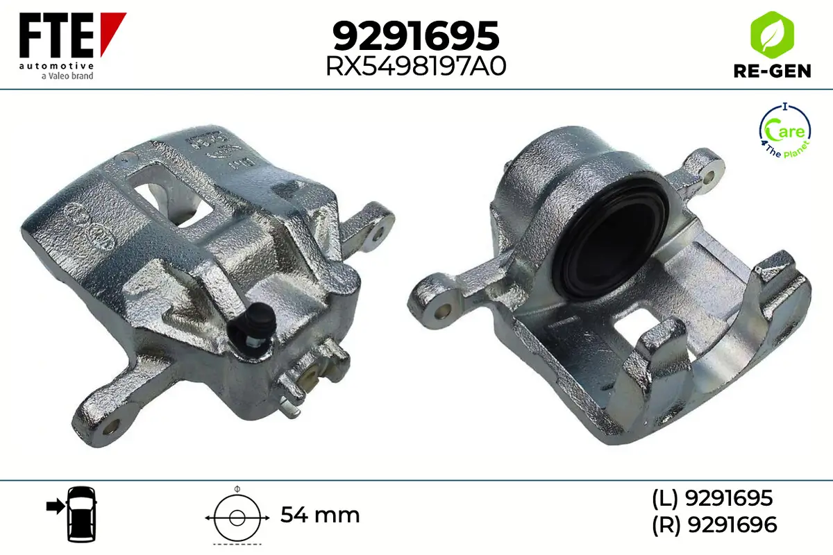 Bremssattel Vorderachse links FTE 9291695