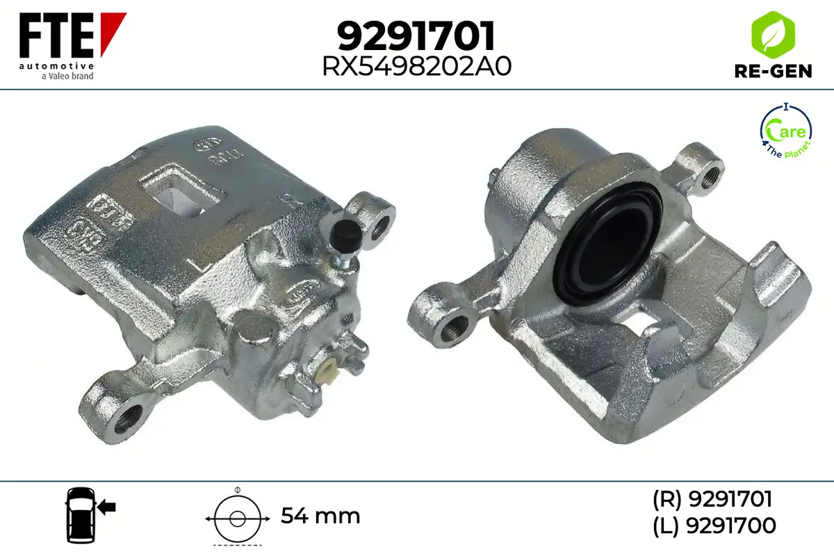 Bremssattel Vorderachse rechts FTE 9291701