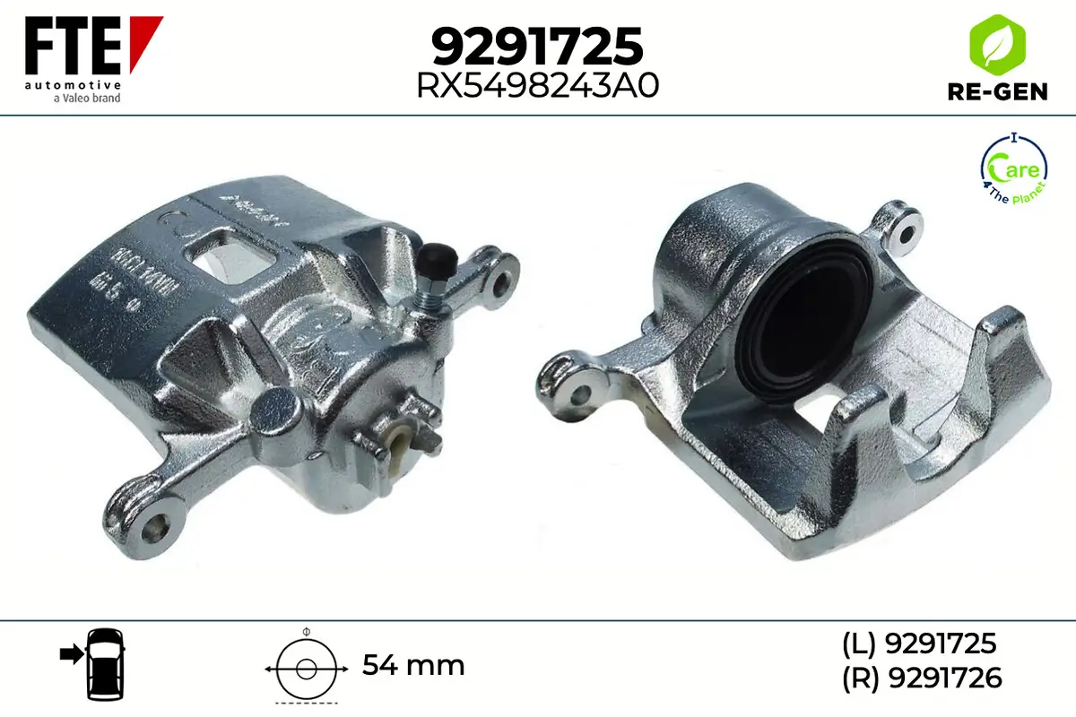 Bremssattel Vorderachse links FTE 9291725