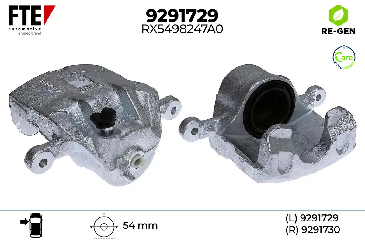 Bremssattel Vorderachse links FTE 9291729