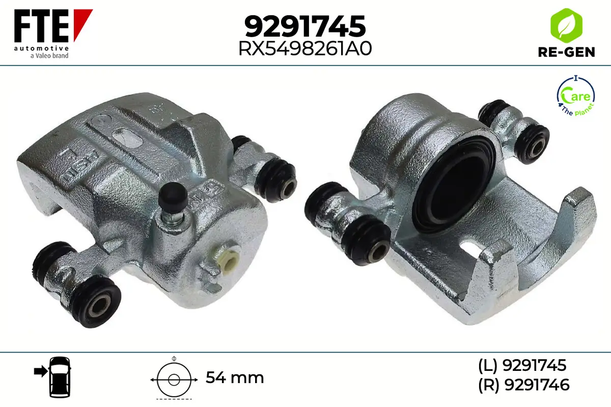 Bremssattel Vorderachse links FTE 9291745