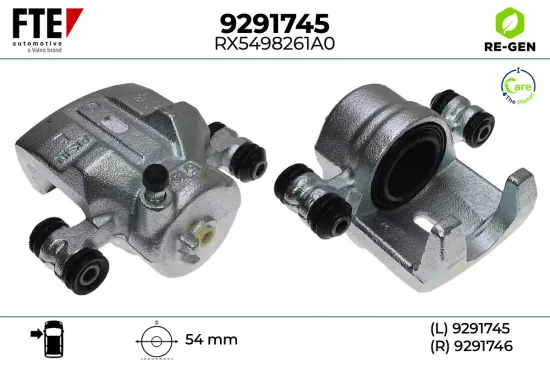 Bremssattel Vorderachse links FTE 9291745 Bild Bremssattel Vorderachse links FTE 9291745