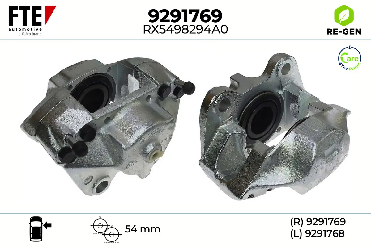 Bremssattel Vorderachse rechts FTE 9291769