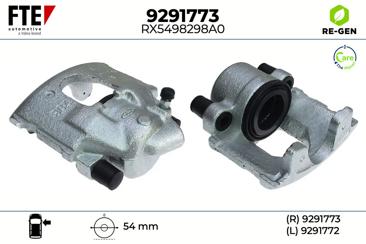 Bremssattel Vorderachse rechts FTE 9291773