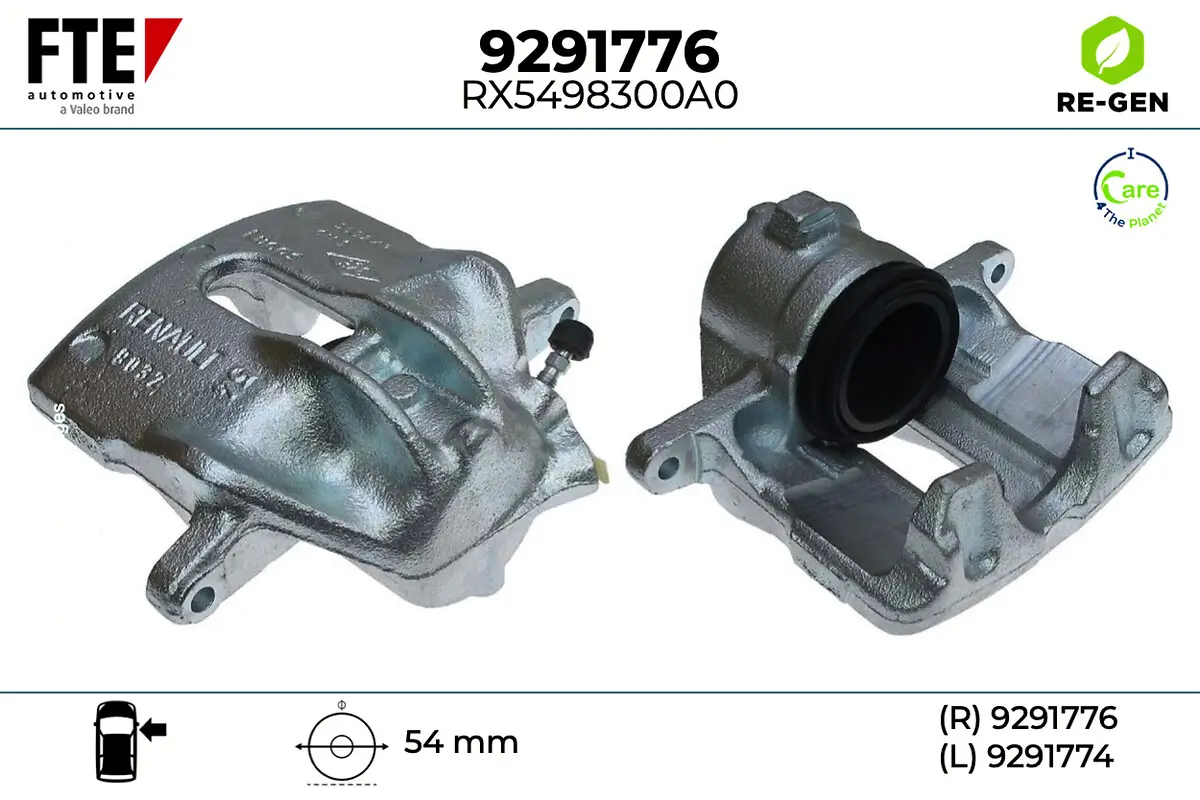Bremssattel Vorderachse rechts FTE 9291776