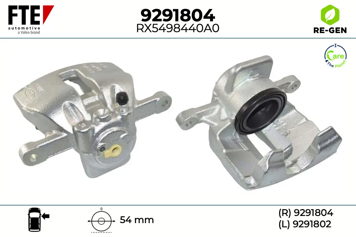 Bremssattel Vorderachse rechts FTE 9291804
