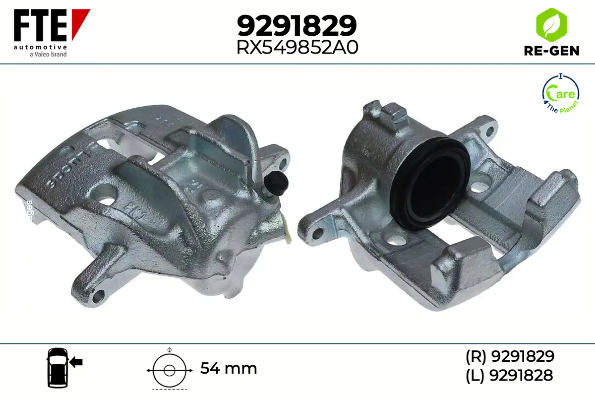 Bremssattel Vorderachse rechts FTE 9291829