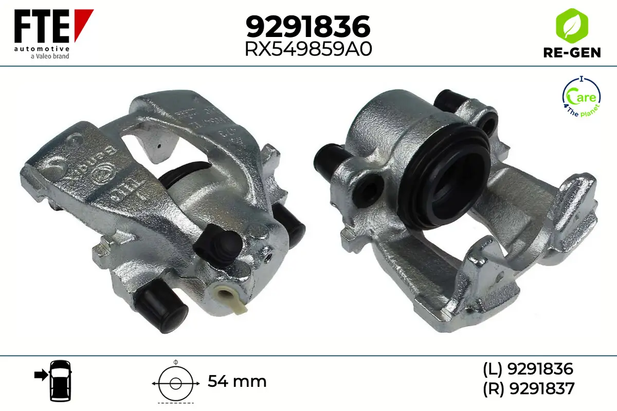 Bremssattel Vorderachse links FTE 9291836