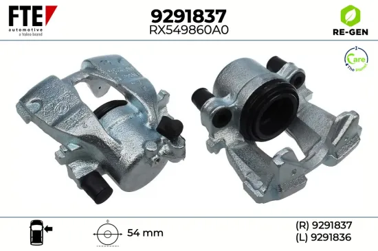 Bremssattel Vorderachse rechts FTE 9291837 Bild Bremssattel Vorderachse rechts FTE 9291837
