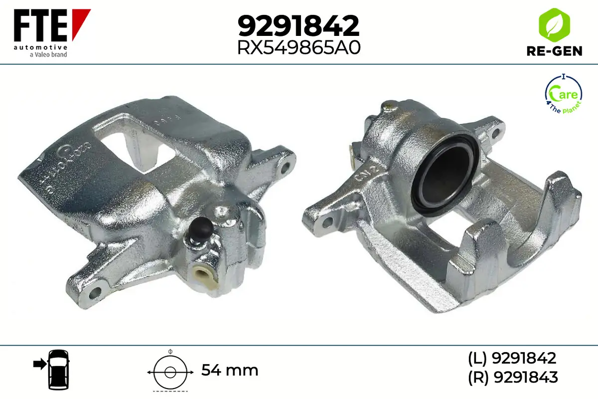 Bremssattel Vorderachse links FTE 9291842