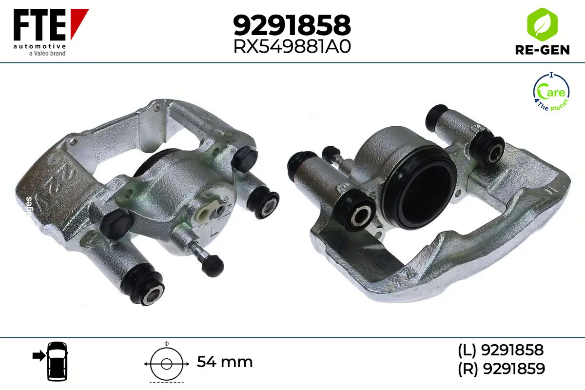 Bremssattel Vorderachse links FTE 9291858