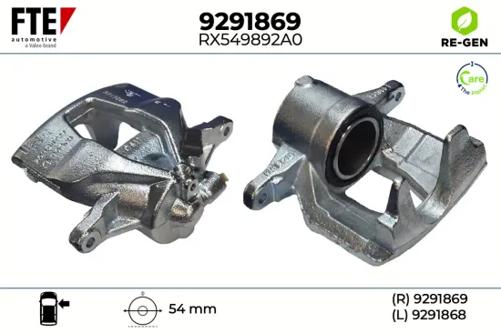 Bremssattel Vorderachse rechts FTE 9291869 Bild Bremssattel Vorderachse rechts FTE 9291869