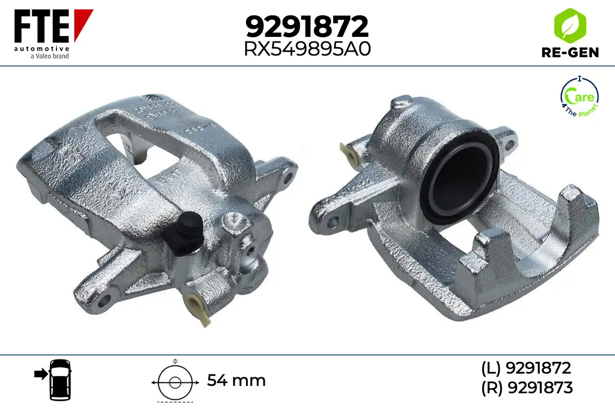 Bremssattel Vorderachse links FTE 9291872