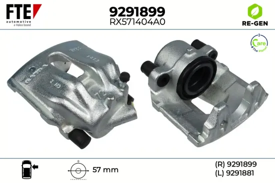 Bremssattel Vorderachse rechts FTE 9291899 Bild Bremssattel Vorderachse rechts FTE 9291899