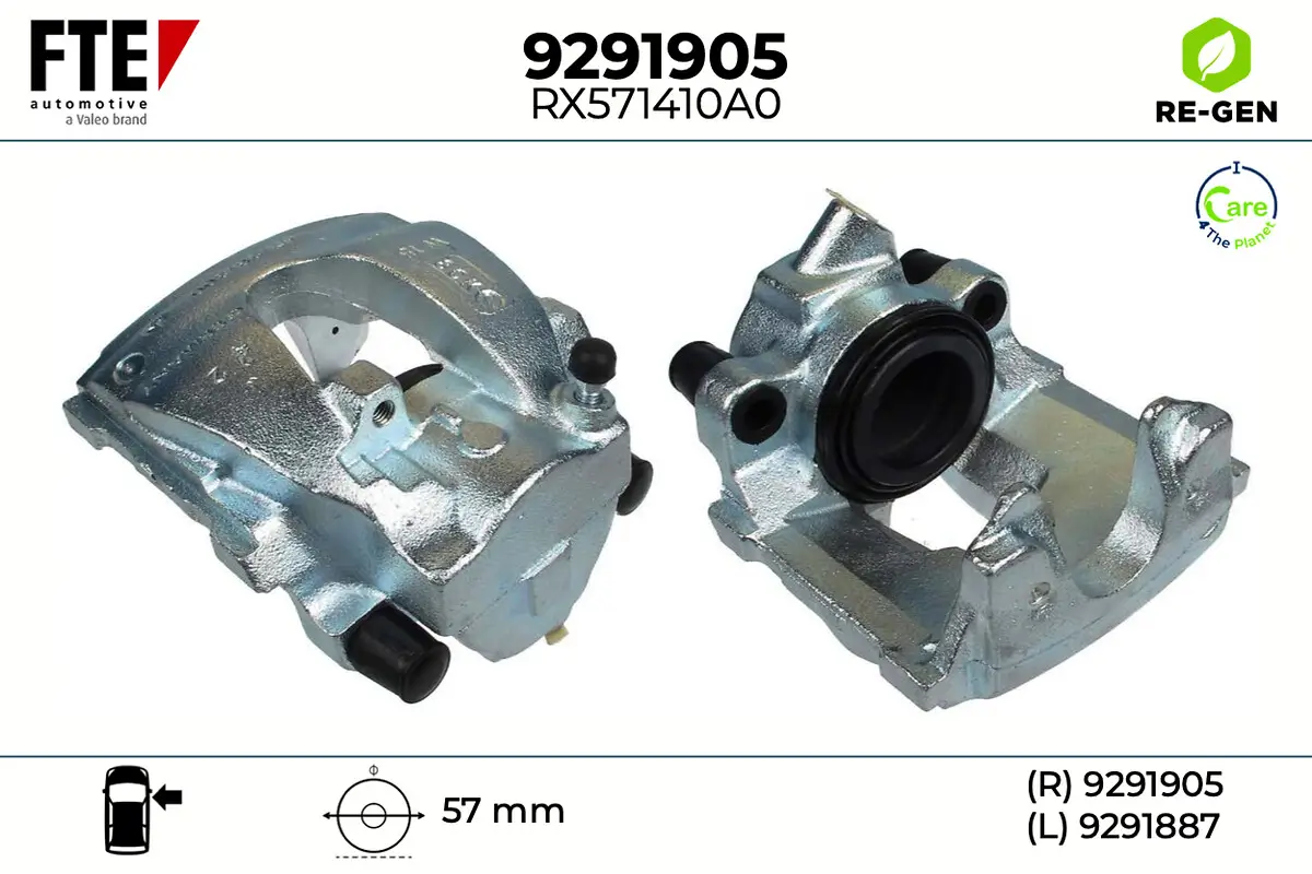Bremssattel Vorderachse rechts FTE 9291905