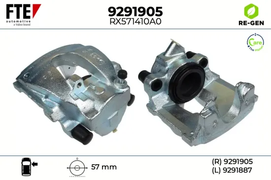 Bremssattel Vorderachse rechts FTE 9291905 Bild Bremssattel Vorderachse rechts FTE 9291905