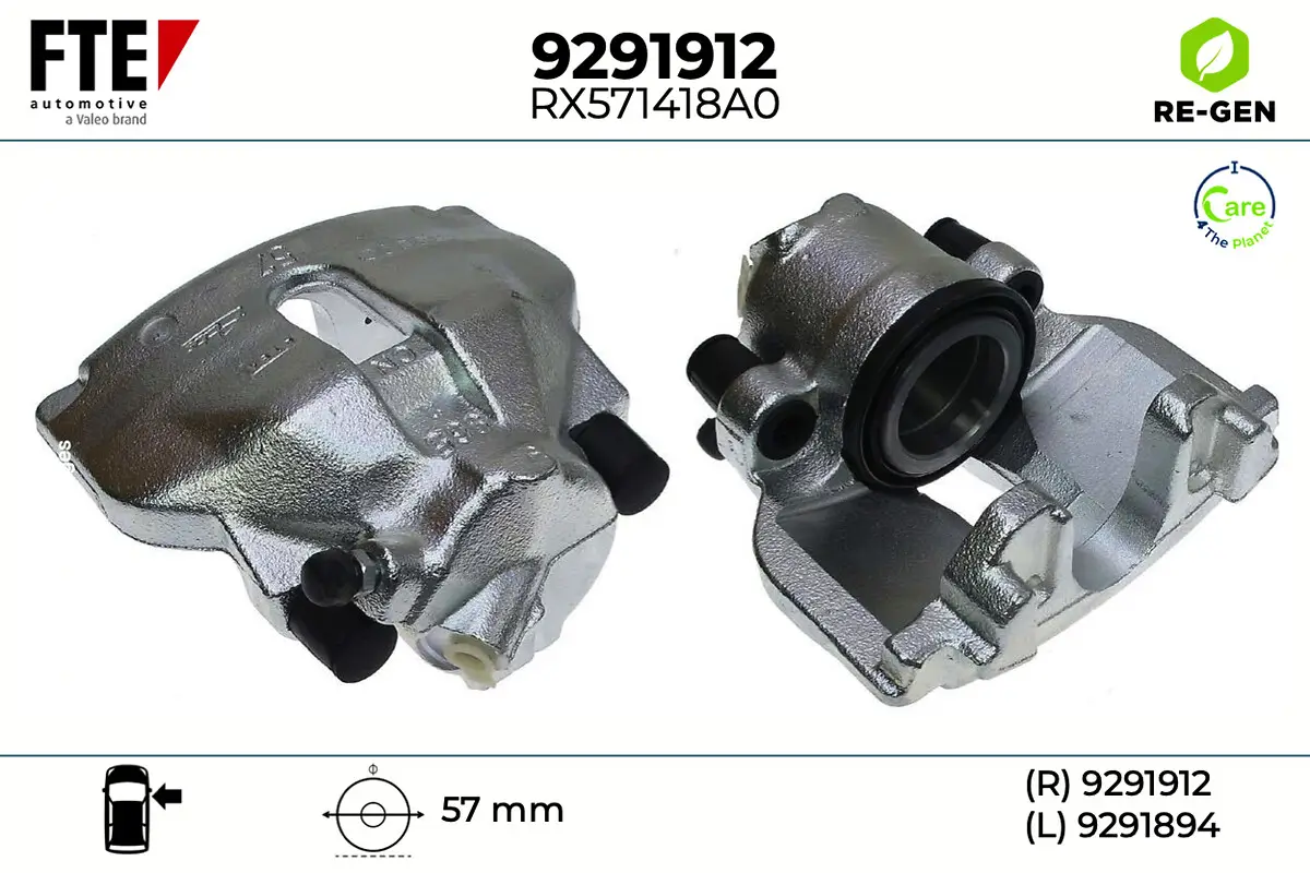Bremssattel Vorderachse rechts FTE 9291912