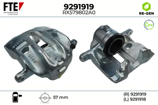 Bremssattel Vorderachse rechts FTE 9291919 Bild Bremssattel Vorderachse rechts FTE 9291919