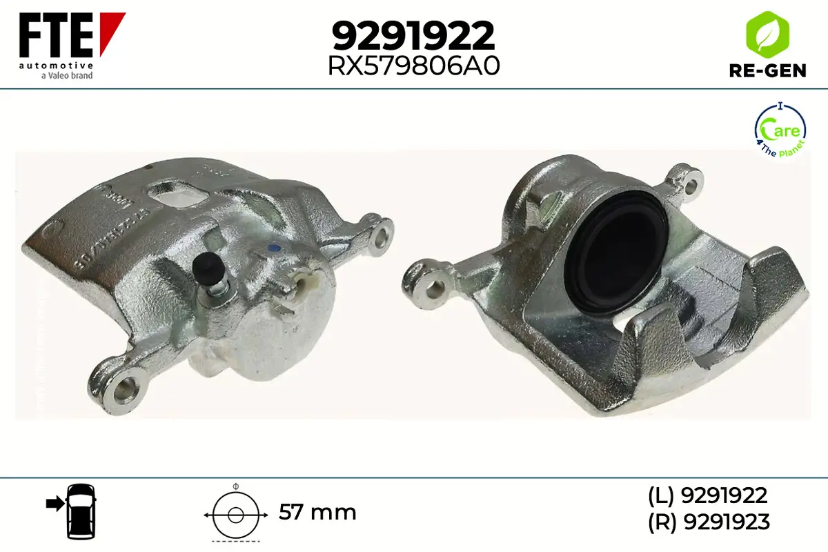 Bremssattel Vorderachse links FTE 9291922