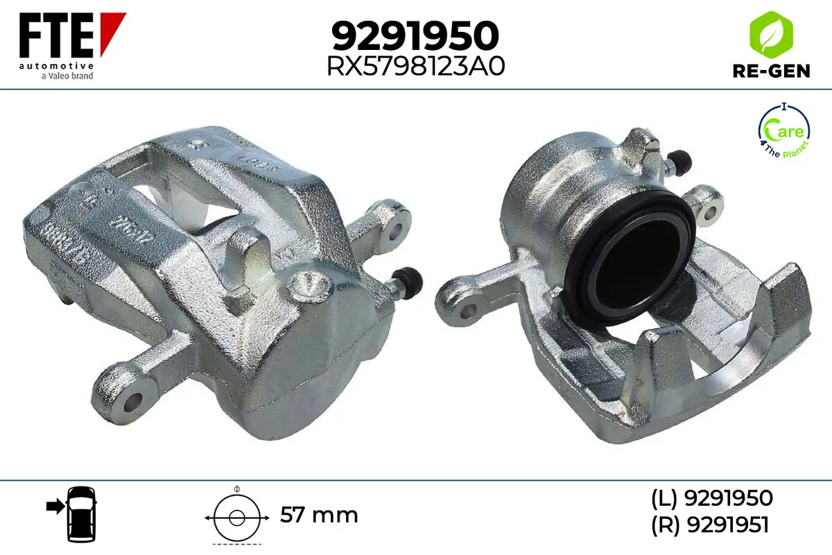 Bremssattel Vorderachse links FTE 9291950