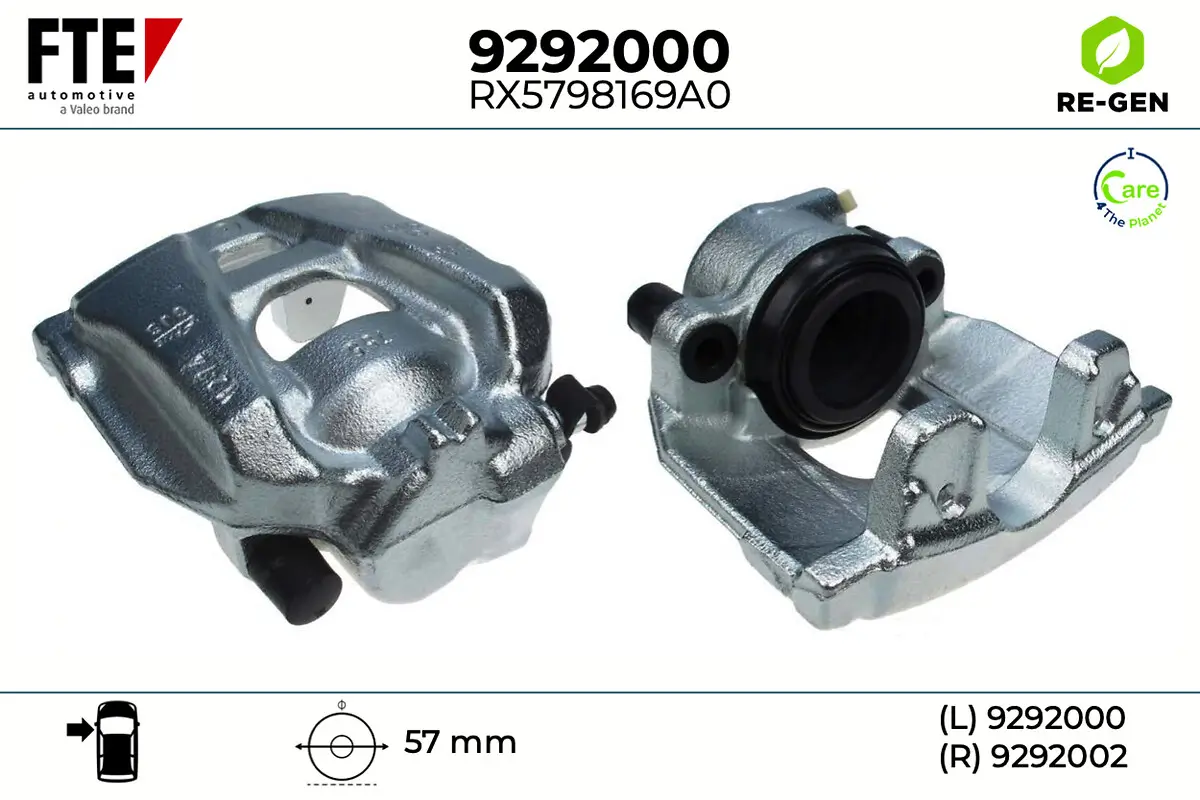 Bremssattel Vorderachse links FTE 9292000