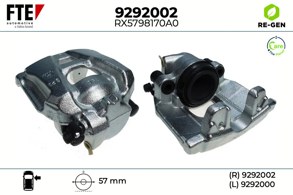 Bremssattel Vorderachse rechts FTE 9292002