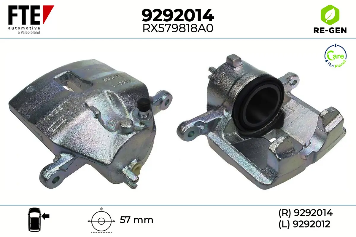 Bremssattel Vorderachse rechts FTE 9292014