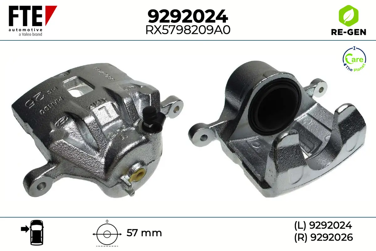 Bremssattel Vorderachse links FTE 9292024