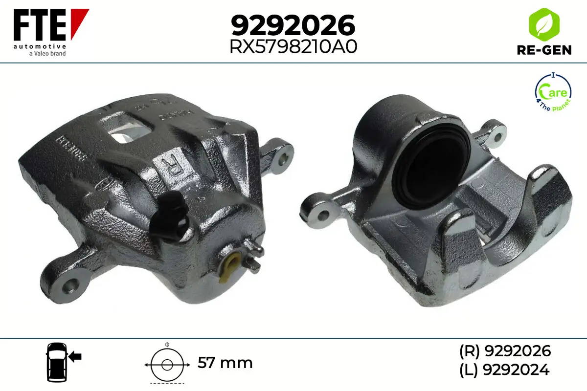Bremssattel Vorderachse rechts FTE 9292026