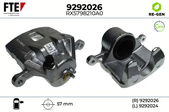 Bremssattel Vorderachse rechts FTE 9292026 Bild Bremssattel Vorderachse rechts FTE 9292026