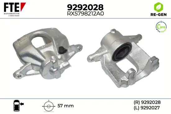 Bremssattel Vorderachse rechts FTE 9292028 Bild Bremssattel Vorderachse rechts FTE 9292028
