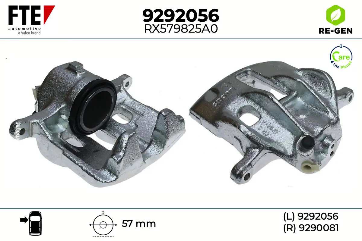 Bremssattel Vorderachse links FTE 9292056