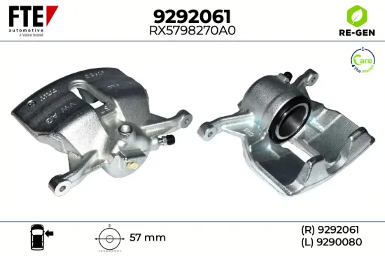 Bremssattel Vorderachse rechts FTE 9292061 Bild Bremssattel Vorderachse rechts FTE 9292061
