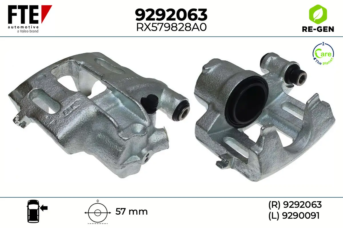 Bremssattel Vorderachse rechts FTE 9292063