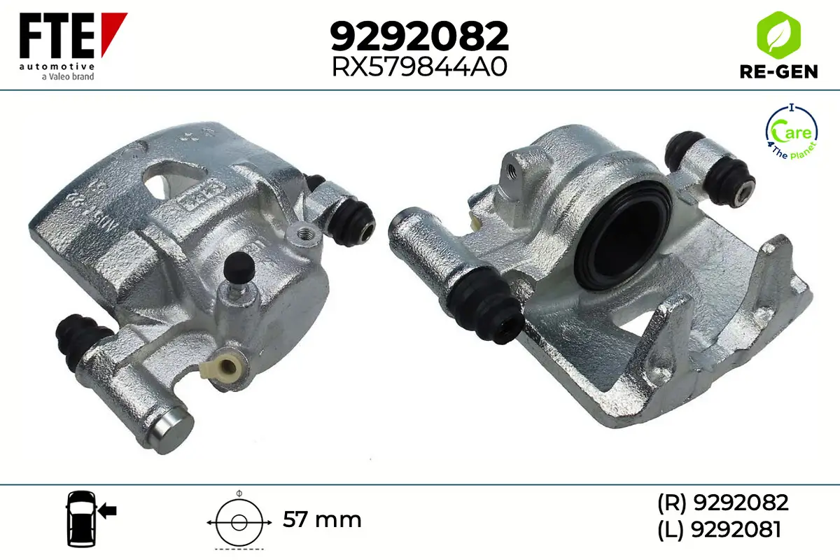 Bremssattel Vorderachse rechts FTE 9292082