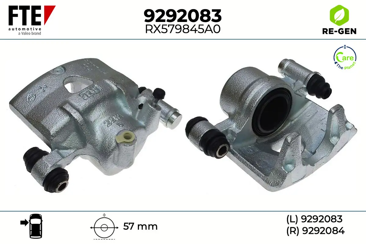 Bremssattel Vorderachse links FTE 9292083